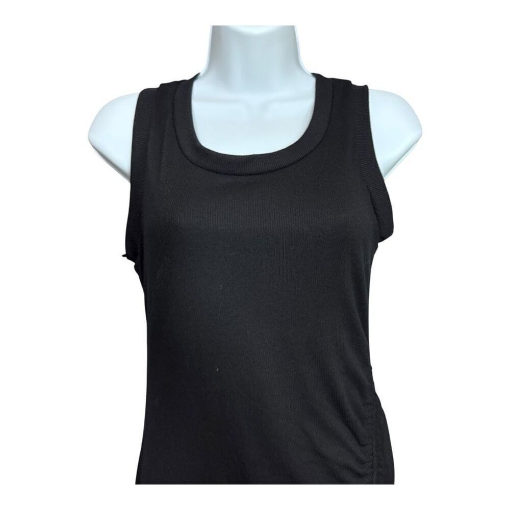21 SAINTS CASUAL MIDI DRESS W/SIDE SLIT & ADJUSTABLE RUCHING - Picture 3 of 6